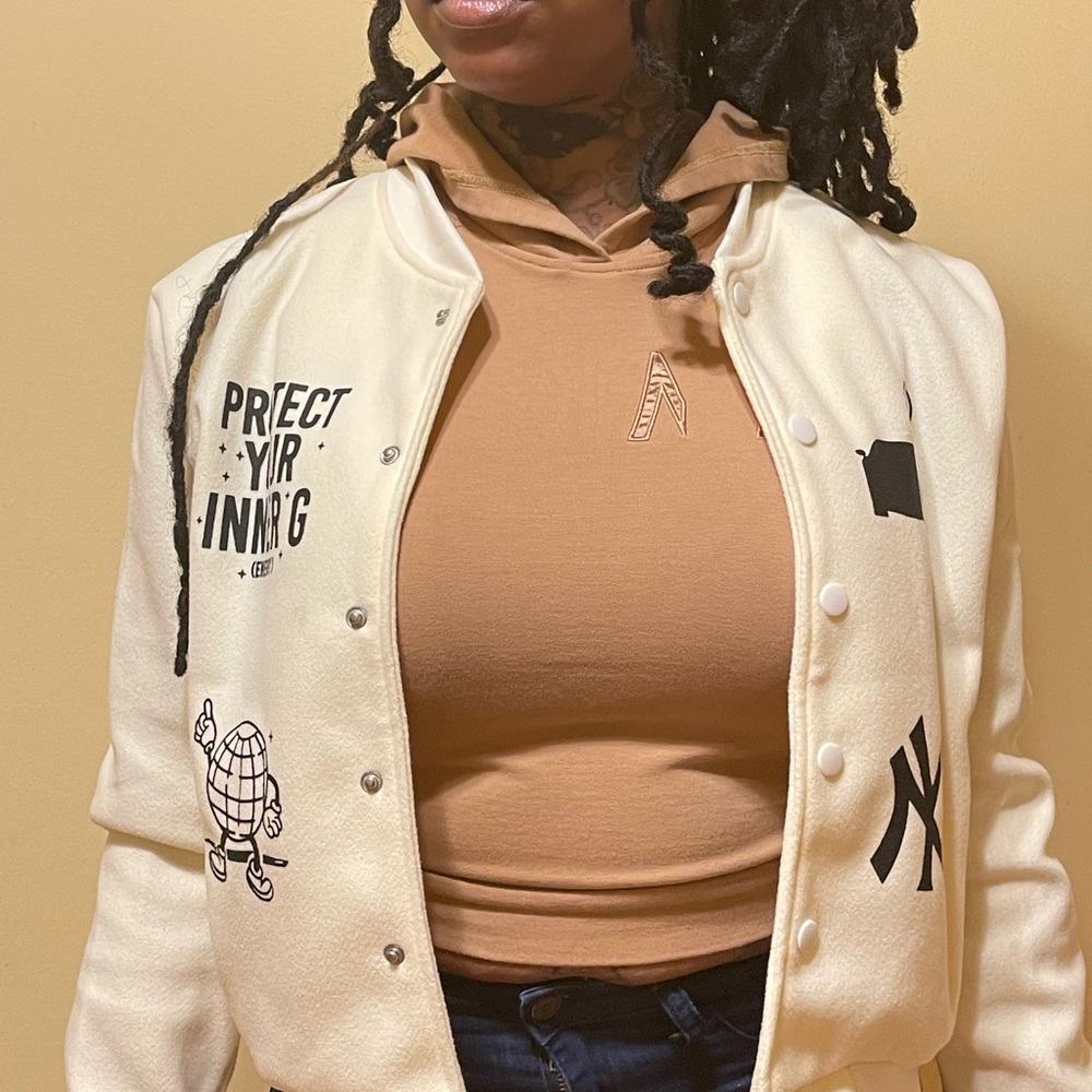 Varsity Baseball Letterman Jacket Winter Clothes … - image 2